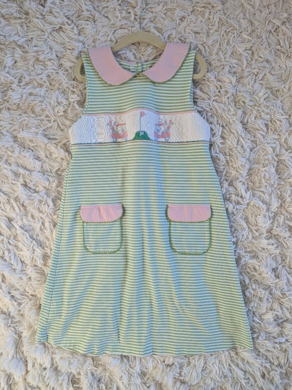 Shrimp & Grits Kid golf dress